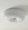 French style cream wind glass ceiling light