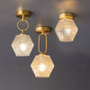 Retro all-copper aisle ceiling lamp