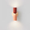 Cream style double head bedroom bedside wall lamp