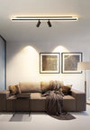 Modern simple long strip LED restaurant ceiling light