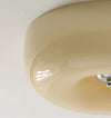 French style cream wind glass ceiling light