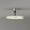 Cream style creative wave ceiling lamp