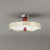 Cream style creative wave ceiling lamp