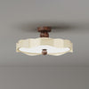 Cream style creative wave ceiling lamp