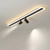 Modern simple long strip LED restaurant ceiling light