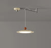 Swing arm flying saucer dining room chandelier