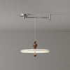 Cream style walnut grain dining room pendant light