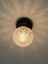 Medieval style hallway glass ceiling lamp