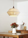 Retro style fabric cotton rope chandelier