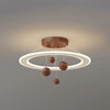 Walnut Grain Bedroom Chandelier