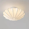 Cream silk bedroom ceiling lamp