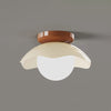 Cream style creative flower aisle ceiling lamp