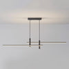 Minimalist one-word long strip chandelier