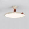 Cream style flying saucer bedroom ceiling lamp