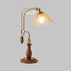 Medieval style bedroom bedside study flower table lamp