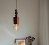 Vintage Walnut Bedroom Bedside Chandelier