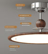 Medieval style walnut color ceiling lamp