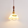 Wabi-sabi style bedroom bedside ceramic chandelier