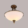 Simple retro American style iron bedroom ceiling lamp