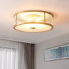 Copper bedroom ceiling lamp