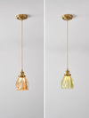 Medieval style bedroom bedside glass flower small chandelier