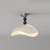 Medieval style eggshell bedroom ceiling lamp