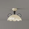 Creative Cream Style Red Panda Ceiling Lamp