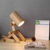 Japanese style log creative table lamp