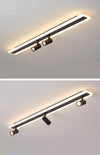 Modern simple long strip LED restaurant ceiling light