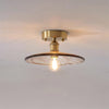 American retro aisle glass ceiling lamp