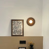 Japanese style solid wood water ripple wall lamp