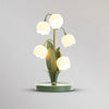 French flower table lamp