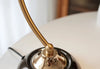 French retro flower glass table lamp