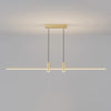 Minimalist one-word long strip chandelier