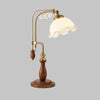 Medieval style bedroom bedside study flower table lamp