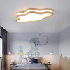 LED children's room solid wood ceiling lamp