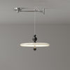 Cream style walnut grain dining room pendant light