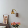 Vintage Walnut Corridor Bedside Wall Lamp
