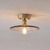 American retro aisle glass ceiling lamp