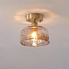 American retro aisle glass ceiling lamp