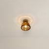 American retro aisle glass ceiling lamp