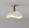 Medieval style eggshell bedroom ceiling lamp