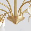 Cream Style Copper Ceramic Chandelier