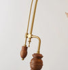 Medieval style bedroom bedside study flower table lamp