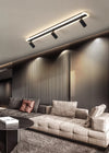 Modern simple long strip LED restaurant ceiling light