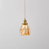 Medieval style bedroom bedside glass flower small chandelier