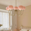 Cream Bauhaus Glass Chandelier