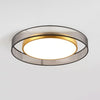 All copper LED living room ceiling lamp