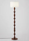 French medieval retro solid wood decorative atmosphere floor lamp