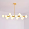 Nordic glass round ball personality chandelier